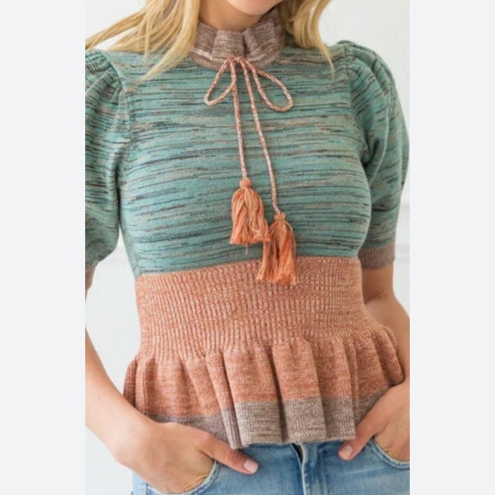 Ulla Johnson Ava Color Block Top